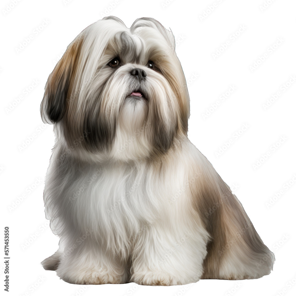 Animal Lhasa Apso dog Design Elements Isolated Transparent Background: Graphic Masterpiece, Clear Alpha Channel for Overlays Web Design, Digital Art, PNG Image Format (generative AI Animal Lhasa Apso dog Design Elements Isolated Transparent Background: Graphic Masterpiece, Clear Alpha Channel for Overlays Web Design, Digital Art, PNG Image Format (generative AI