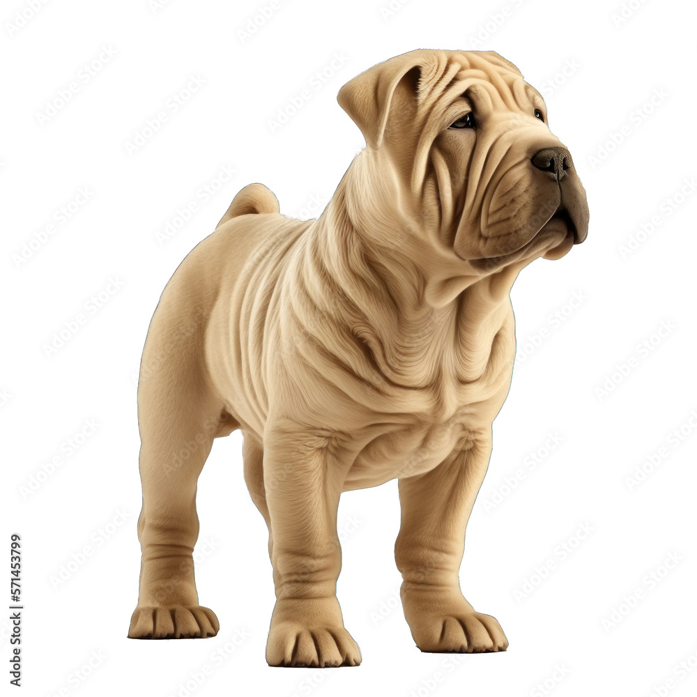 Animal Shar Pei dog Design Elements Isolated Transparent Background: Graphic Masterpiece, Clear Alpha Channel for Overlays Web Design, Digital Art, PNG Image Format (generative AI Animal Shar Pei dog Design Elements Isolated Transparent Background: Graphic Masterpiece, Clear Alpha Channel for Overlays Web Design, Digital Art, PNG Image Format (generative AI
