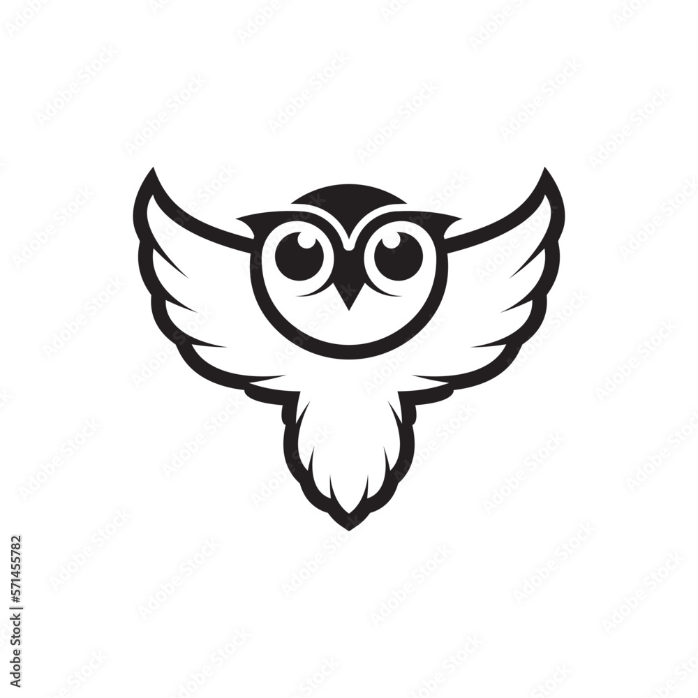Obraz premium Owl logo images illustration