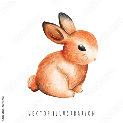 watercolor rabbit  © ChonnieArtwork 