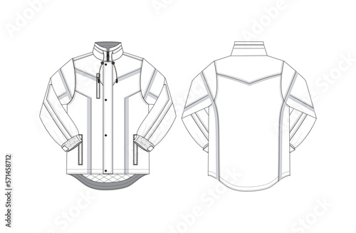 Black & White Leather Shirt