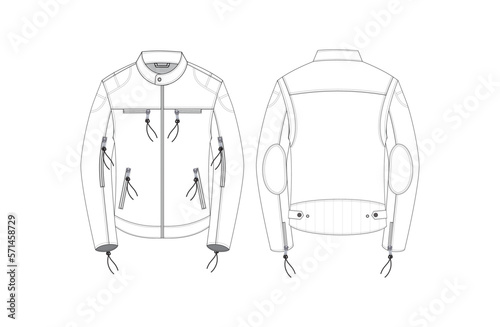 Black and White Fabric jacket