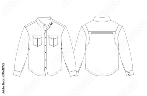 Black and White Dress Shirt