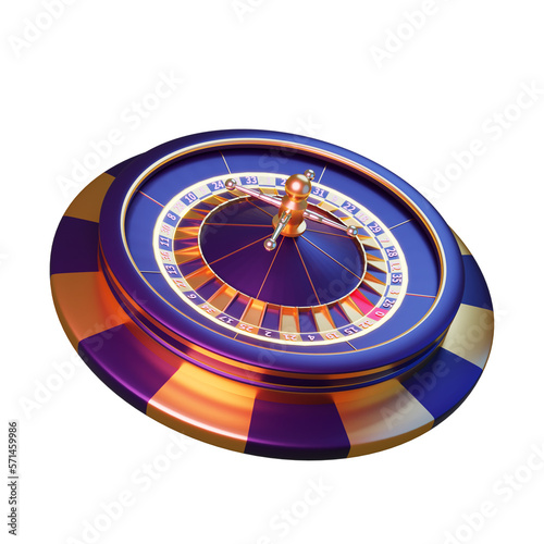 Modern Style Realistic Roulette Element