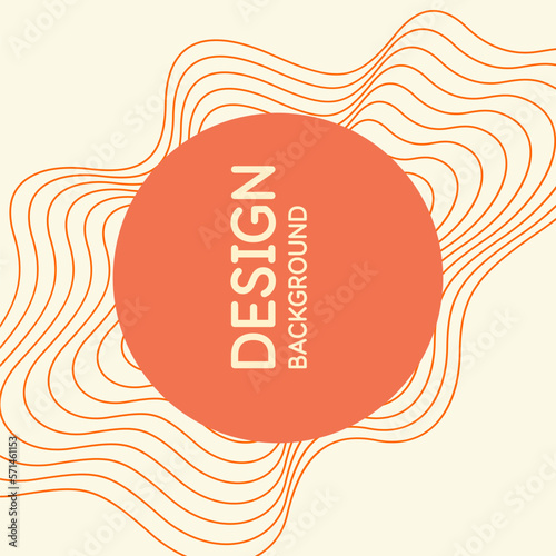 Organic forms with dynamic waves and lines on a background.