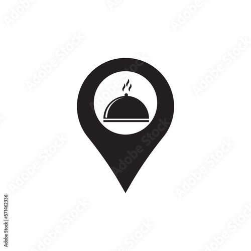 food location logo area illustration.