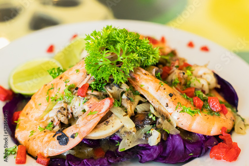 platillo de camarones