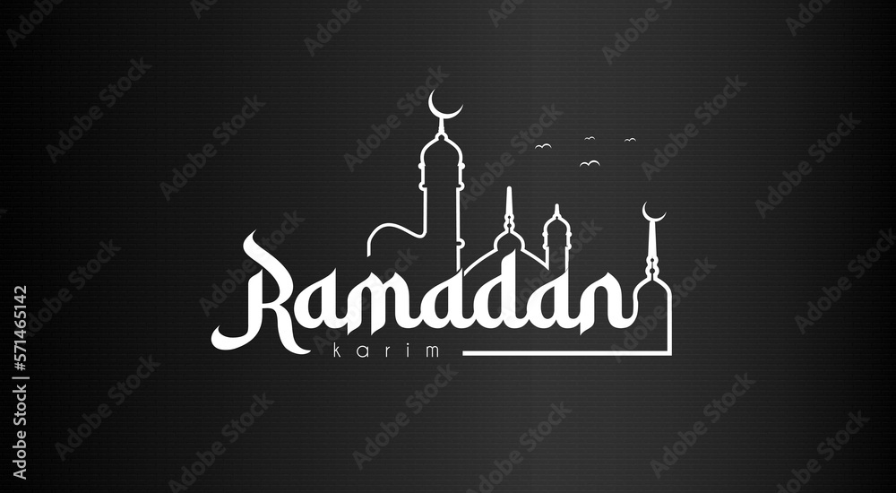 Fototapeta premium Ramadan kareem vector template festival banner
