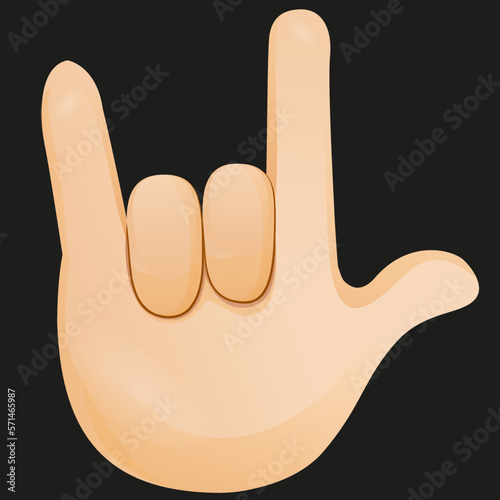 hand gesture yo rocker goat