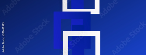 Abstract geometry stylish random shapes futuristic design background vector. Dark blue geometrical background.