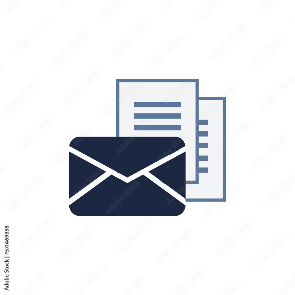 isolate mail box letter flat icon isolate mail box letter flat icon