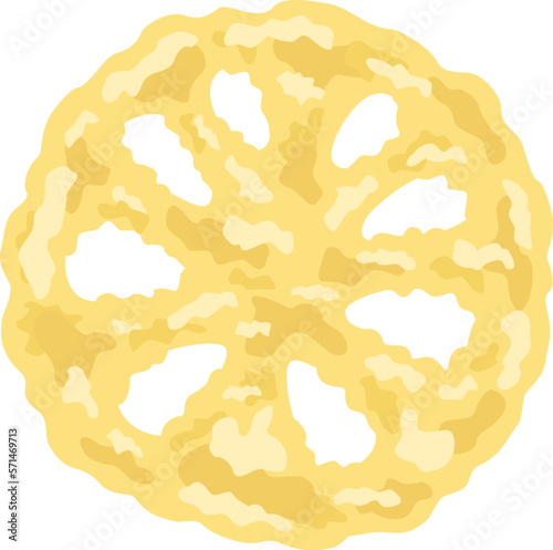 レンコンの天ぷらのイラスト