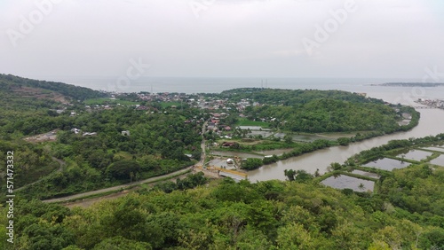 FIMI Drone Camera View of ponds in Parepare City photo