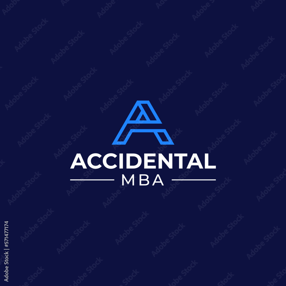 Letter A Simple Monogram Logo Letter A Simple Monogram Logo