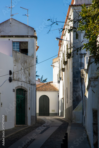 Fototapeta Naklejka Na Ścianę i Meble -  On a narrow street in Beja city - Portugal