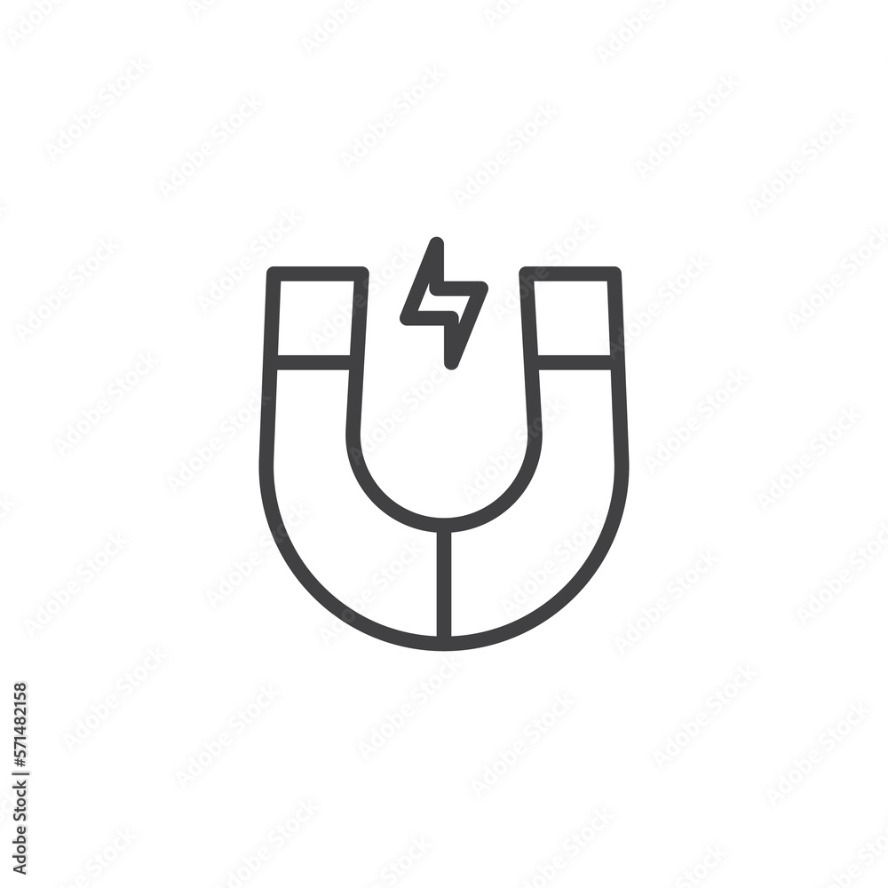 Magnet line icon