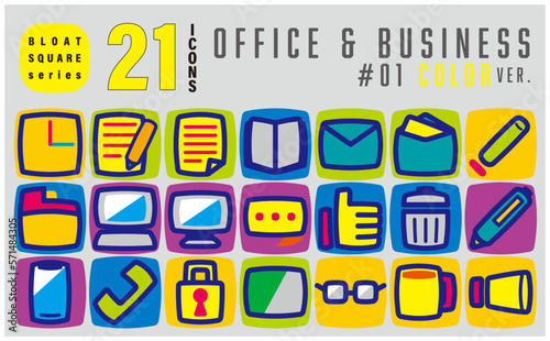 Vector icons collections   office  business  SNS 