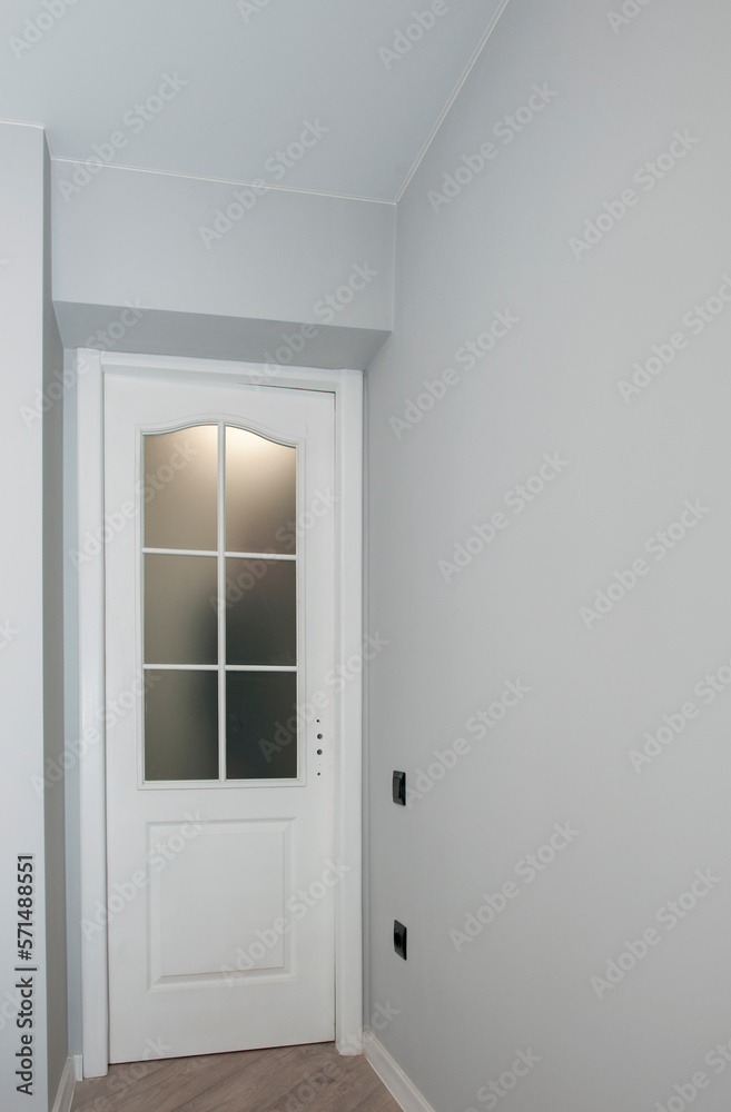 room after renovation, laminate and clean walls, restrained color of modern style and design room after renovation, laminate and clean walls, restrained color of modern style and design