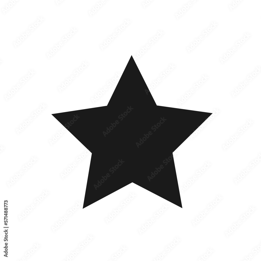 Vector illustration, logo, web icon of a five-pointed star. Isolated on a white background. Vector illustration, logo, web icon of a five-pointed star. Isolated on a white background.