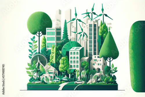 The Green City of Tomorrow: A Sustainable Vision for Our Future. Generative Ai