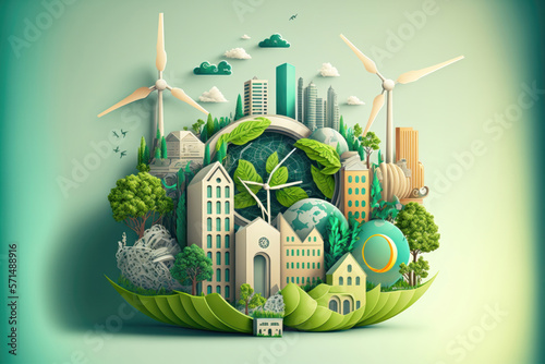 The Green City of Tomorrow: A Sustainable Vision for Our Future. Generative Ai