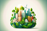 The Green City of Tomorrow: A Sustainable Vision for Our Future. Generative Ai