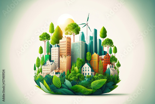 The Green City of Tomorrow: A Sustainable Vision for Our Future. Generative Ai
