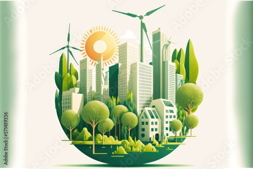 The Green City of Tomorrow: A Sustainable Vision for Our Future. Generative Ai
