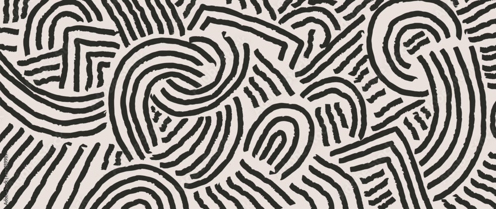 Abstract line art background vector. Minimalist pencil hand drawn contour doodle scribble curve lines style background. Design illustration for fabric, print, cover, banner, decoration, wallpaper. Abstract line art background vector. Minimalist pencil hand drawn contour doodle scribble curve lines style background. Design illustration for fabric, print, cover, banner, decoration, wallpaper.