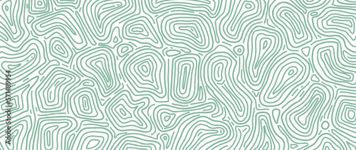 Abstract line art background vector. Minimalist pencil hand drawn contour doodle scribble green lines style background. Design illustration for fabric, print, cover, banner, decoration, wallpaper.