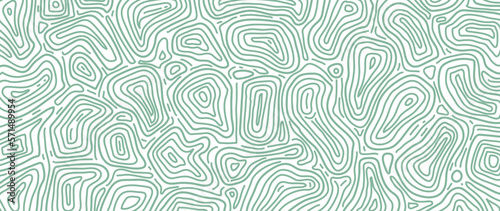 Abstract line art background vector. Minimalist pencil hand drawn contour doodle scribble green lines style background. Design illustration for fabric, print, cover, banner, decoration, wallpaper.