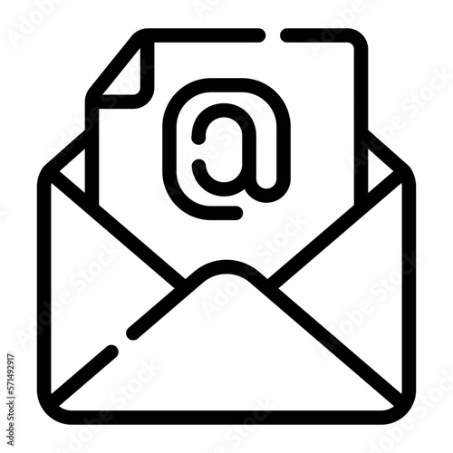 email line icon