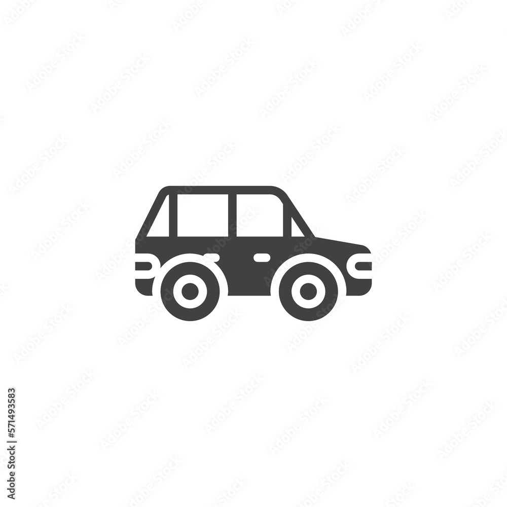 SUV car vector icon