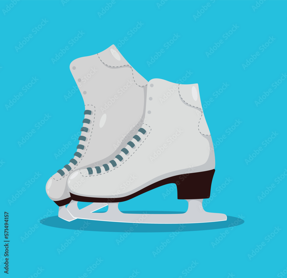 ice skates shoes isolated vector illustration ice skates shoes isolated vector illustration