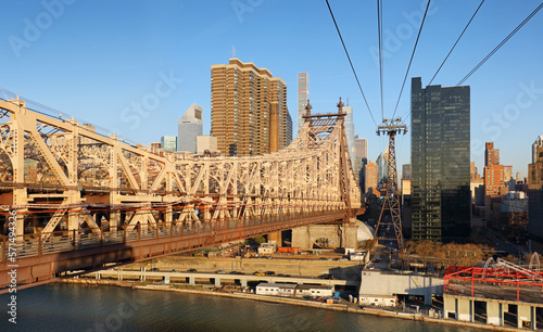 Queensboro Bridge, New York City at sunrise photo