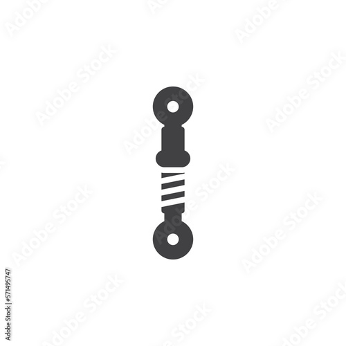 Car suspension vector icon