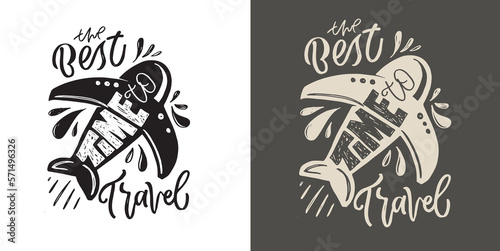 MInimalistic modern typographic lettering postcard. Lettering art, t-shirt design, mug print.