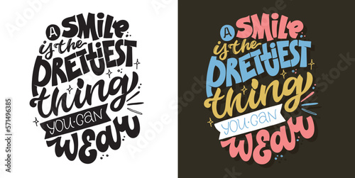 MInimalistic modern typographic lettering postcard. Lettering art, t-shirt design, mug print.