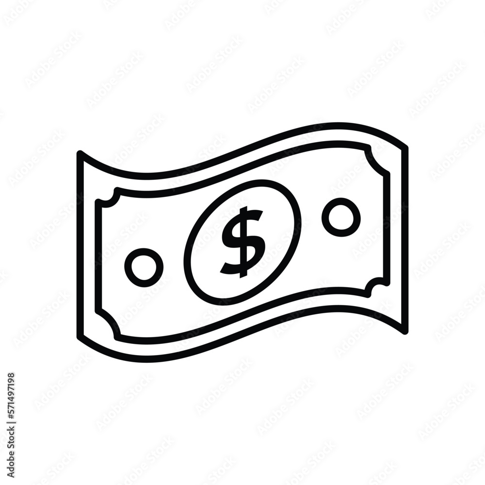 money icon vector design template in white background money icon vector design template in white background