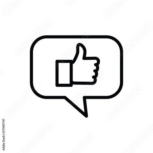 thumb up - thumb down icon vector design template in white background