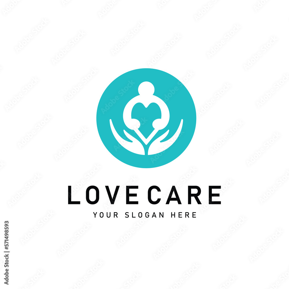 Heart care logo design template vector icon Heart care logo design template vector icon