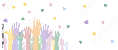 National volunteering banner, national volunteering month.