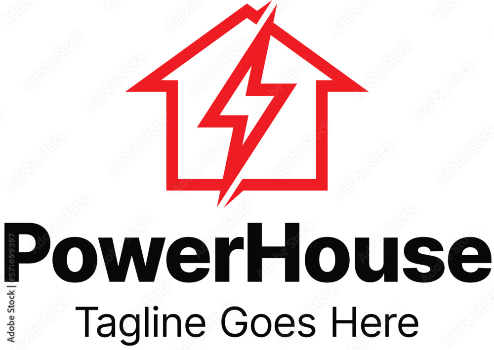 Fototapeta premium Power House Logo