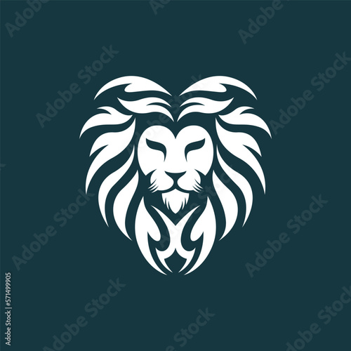 Fototapeta Naklejka Na Ścianę i Meble -  Lion head logo images illustration