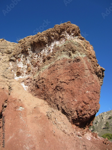 red sandstone outcrop photo