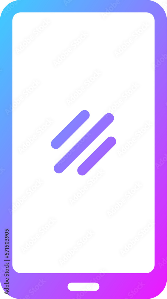 Smartphone icon in gradient colors. Handphone signs illustration. Smartphone icon in gradient colors. Handphone signs illustration.
