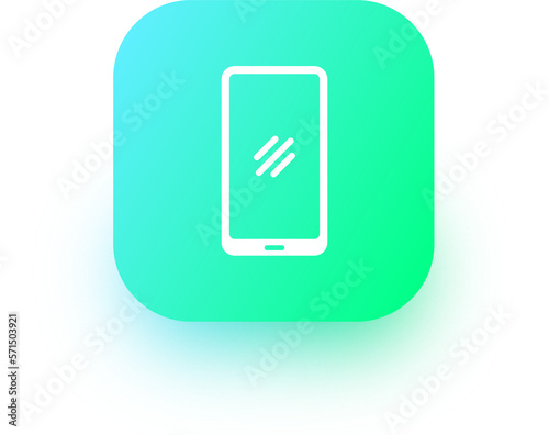 Free Download Smartphone icon in square gradient colors. Handphone signs illustration. - GFXLoad