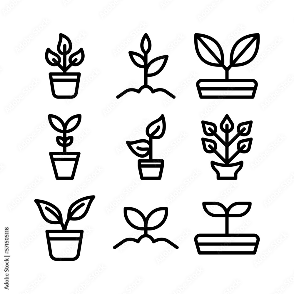 Showcase the beauty and elegance of your design with this stunning Black and White plant Icon. Perfect for graphic designs, logos, mobile apps, posters and more. 
