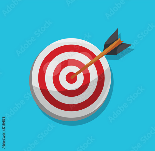 darts and darts board vector illustration
