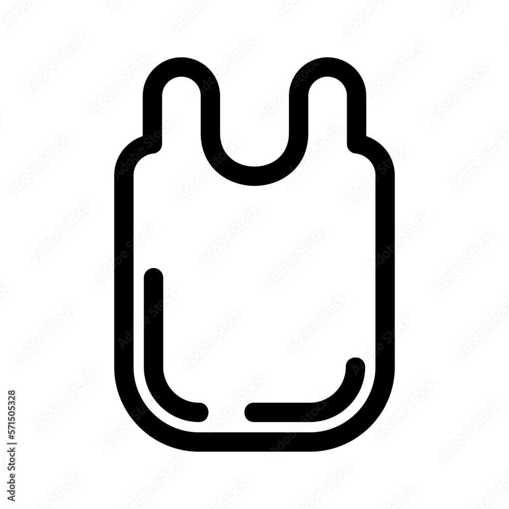 Showcase the beauty and elegance of your design with this stunning Black and White plastic bag Icon. Perfect for graphic designs, logos, mobile apps, posters and more. 
